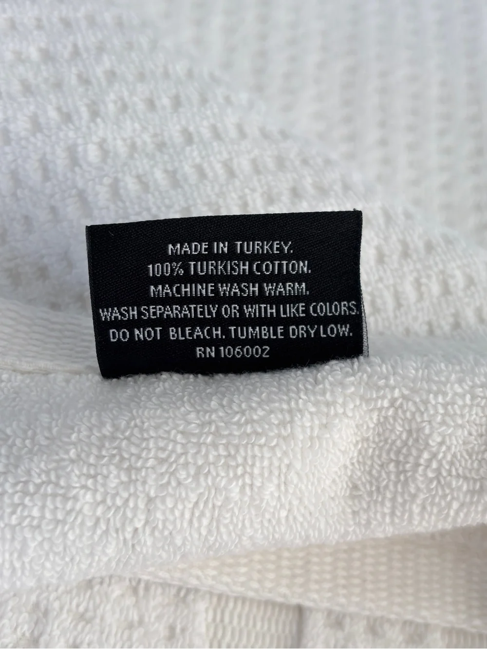 NWT 8Pc Hotel Balfour Turkish White Waffle Bath Towel Set Made in Turkey Spa